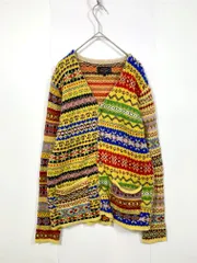 BEAMS PLUS ビームスプラス 11-15-0367-103 定価15400円 フェアアイル クレイジー カーディガン sizeM/マルチカラー  ■■メンズ