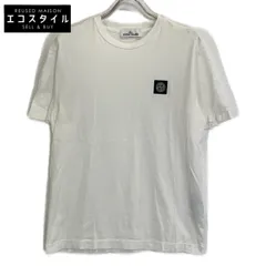 STONE ISLAND ストーンアイランド 741524113 ﾎﾜｲﾄ ﾛｺﾞ入り Tｼｬﾂ M