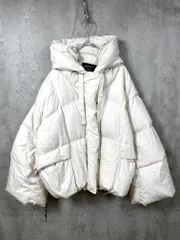 FRAY I.D フレイアイディー FWFC234049 フードショートダウン コート size0/白 ◆■◎レディース