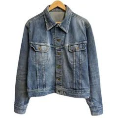 80's vintage ビンテージ Lee リー 220 デニムジャケット Gジャン 青 ブルー No.L796