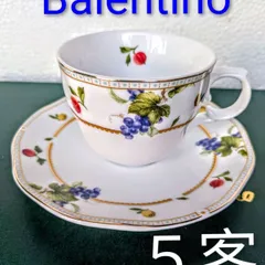 カップ＆ソーサー５客　ジョバンニバレンチノカップ＆ソーサー　新品未使用品　未開封箱入り保管品品　コーヒー　紅茶
