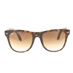 Ray Ban レイバン サングラス | 折りたたみ式 ウェイファーラー フォールディング サングラス (WAYFARER FOLDING CLASSIC RB4105 710/51) | 54□20 140 | イタリア製【中古】