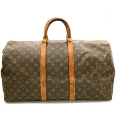 ルイヴィトン LOUIS VUITTON キーポル50 ボストンバッグ モノグラム キャンバス M41426 ブラウン ゴールド金具【中古】