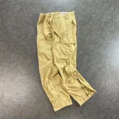 Abercrombie&Fitch Cargo Pants Y2K アバクロンビー&フィッチ カーゴパンツ テック ロゴ刺繍 ベージュ メンズ
