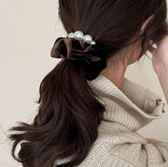 定価以下 LETICIA レチシア エッグ ベルベット シュシュ ダーク