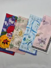 【新品】HANAE MORI レディースハンカチ 4枚セット お買い得品