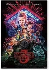 映画ポスター ストレンジャーシングス シーズン3 STRANGER THINHS 24×36インチ (61×91.5cm) US版 of1