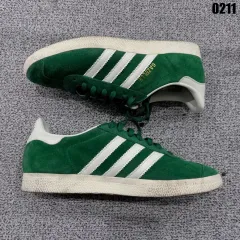 アディダス ガゼル グリーン スウェード スニーカー