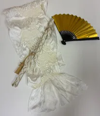 礼装用　帯締め・帯揚げ・末廣・帯飾り　4点セット