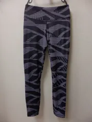 LesMills×Reebok ロングタイツ 黒柄 Ｌサイズ レスミルズ 601F39