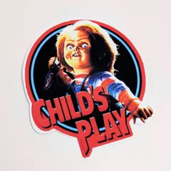 送料無料!!【 DIE-CUT STICKER / ダイカットステッカー】『 Child's Play / チャイルド・プレイ 』チャッキー / ステッカー / シール 〚アメリカン雑貨 アメトイ〛