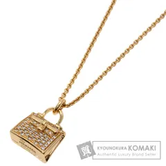 HERMES エルメス ケリー アミュレット ダイヤモンド ネックレス K18PG レディース [中古]