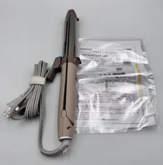 12K2#74 テスコム (TESCOM) ヘアアイロン コテ 26mm ストレート/カール 2way マイナスイオン 海外対応 TW752A