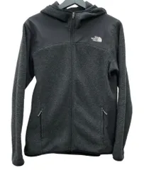 ザノースフェイス THE NORTH FACE トレーニングバーサジャケット フリース フーディ ジップアップ  アウトドア ゴールドウィン POLARTEC GRAY 灰色 NLW61772 ジャケット ロゴ グレー XLサイズ 104LT-372