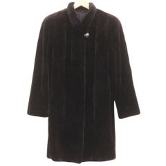 AMERICAN FUR AWARDS 毛皮コート 、黒に近いこげ茶色 - メルカリ