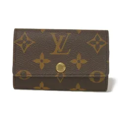 LOUIS VUITTON ルイ・ヴィトン ミュルティクレ 6 現行 LVロゴ フラワー 6連 ブラウン 新型 RFID IC 美品 モノグラム アルマニャック キーケース M62630