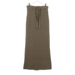 Mila Owen ミラオーウェン カシミヤ混 ニット ロングスカート 1 ブラウン 09WNS195074 レディース 古着