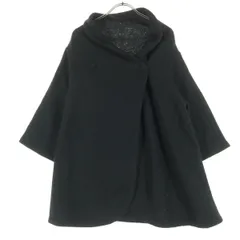 K.T KIYOKO TAKASE ケーティーキヨコタカセ 7分袖 ウール ポンチョ 11 ブラック レディース 古着