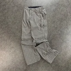 Columbia OMNI-SHIELD コロンビア オムニシールド トレッキングパンツ コンバーチブルパンツ 2way ロゴ刺繍 ギンガムチェック レディース L