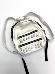 MARC JACOBS マークジェイコブス M0009045  加工スタッズ レザー  リュック デイパック バッグ sizeサイズ表記なし/白■■◎レディース
