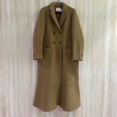 PIACENZA ピアチェンツァアルパカ Aライン ロングコート キャメル色