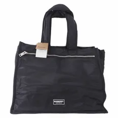 新品15.6万メンズ バーバリー ロゴ黒トートバッグ