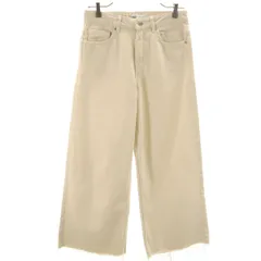 ZARA ザラ カットオフ ワイドパンツ 34 ベージュ レディース 古着