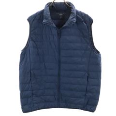 UNIQLO ユニクロ ウルトラライト ダウンベスト XL ネイビー メンズ 古着
