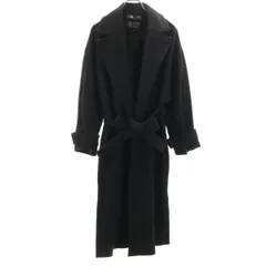 ZARA ザラ ウールブレンド ロングコート M ブラック レディース 古着