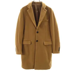 417EDIFICE フォーワンセブンエディフィス ウールブレンド チェスターコート M ベージュ メンズ 古着