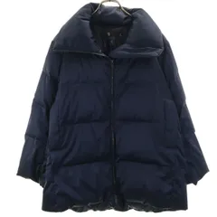 UNIQLO +J ユニクロ プラスジェイ ボリューム ダウンジャケット M ネイビー レディース 古着