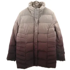 Calvin klein カルバンクライン グラデーション ダウンコート L グレー レディース 古着のサムネイル