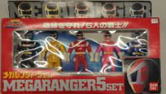 昭和レトロ バンダイ 当時物 超力戦隊オーレンジャー5セット ソフビ
