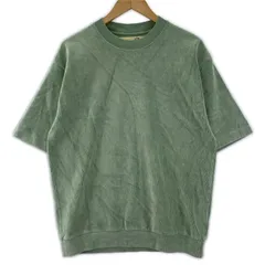 nano universe ナノユニバース クルーネック 半袖カットソー sizeM/ライトグリーン