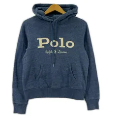 POLO RALPH LAUREN ポロ ラルフローレン 裏起毛 ロゴパーカー sizeS/ブルー系
