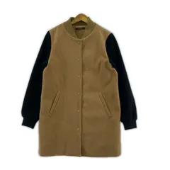 CIAO PANIC  チャオパニック ロングジャケット sizeＦ/ブラック×ベージュ