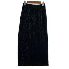 Apart by アパートバイ ベロア ロングタイトスカート sizeF/ブラック