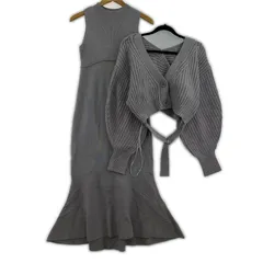 MERCURYDUO マーキュリーデュオ マーメイド ニットセットアップ (ワンピース) sizeM/ラベンダー