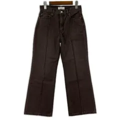 Mila Owen ミラオーウェン センタープレス デニムパンツ size1/ブラウン