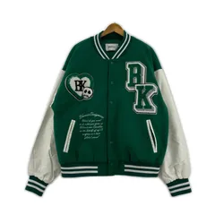 BLACK AIRブラックエアー スタジャンジャケット sizeL/グリーン