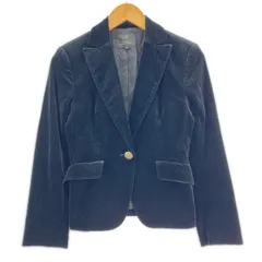 23区 ニジュウサンク ベロアテーラードジャケット size32/ブラック