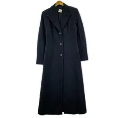 INDIVI インディヴィ 肩パット入り ロングコート size39/チャコールグレー系