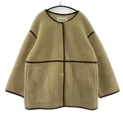 Ray BEAMS レイビームス ボアジャケット size0/ベージュ×ブラウン