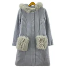 PROPORTION BODY DRESSING プロポーションボディ ドレッシング マルチウェイ ファー フード付きコート size3/ライトブルー