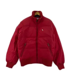 Abercrombie & Fitch アバクロンビー＆フィッチ ジップアップダウンジャケット sizeL/レッド
