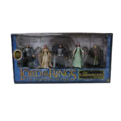 【中古】未開封　ROTK-CORONATION GIFT SET -コロネーションギフトパック- (5体セット) 「ロード・オブ・ザ・リング/王の帰還」 アクションフィギュア　	TOY BIZのサムネイル