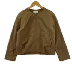 UNTITLED アンタイトル ノーカラー 中綿ジャケット size3/イエローオーカー系