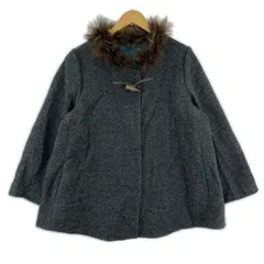 KUMIKYOKU 組曲 ウール混 ショート ダッフルコート size6/ダークグレー