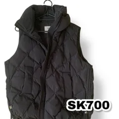 MARGAUX VINTAGE（マルゴーヴィンテージ）ダウンベスト 黒色  サイズ記載なし レディースジャケット　管理SK700