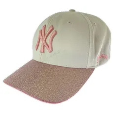 NEW ERA ニューエラ NY 立体ロゴ ラメキャップ sizeF/ホワイト×ピンク